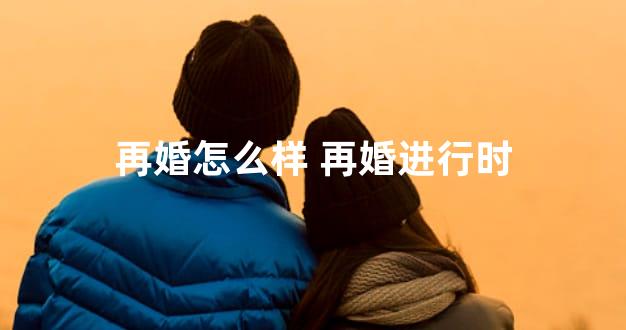 再婚怎么样 再婚进行时